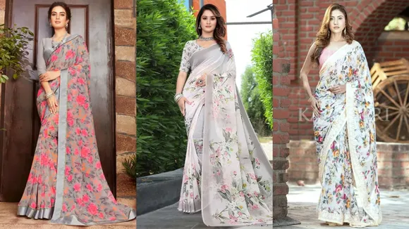 Floral Printed Saree