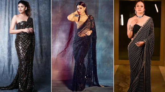 Black Saree Party Wear