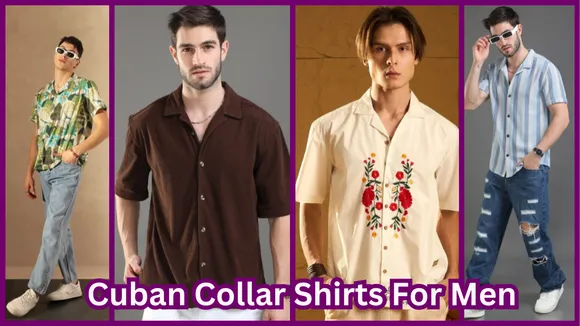 Cuban Collar Shirts For Men