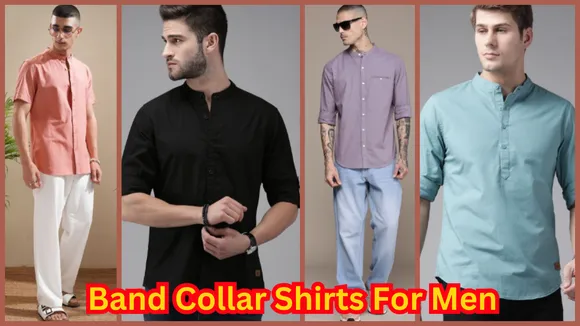 Band Collar Shirts For Men