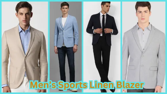 Men’s Sports Linen Blazer