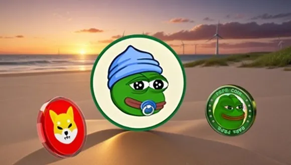 Little Pepe (LILPEPE) token logo with Ethereum Layer-2 blockchain graphics and rising price chart