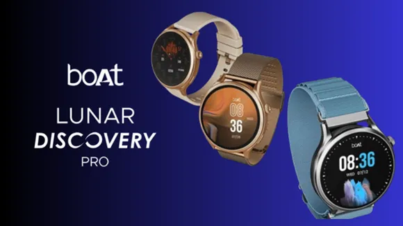 boAt Chrome Endeavour and Lunar Discovery Pro smartwatches showing heart rate and sleep dashboards on AMOLED/HD screens