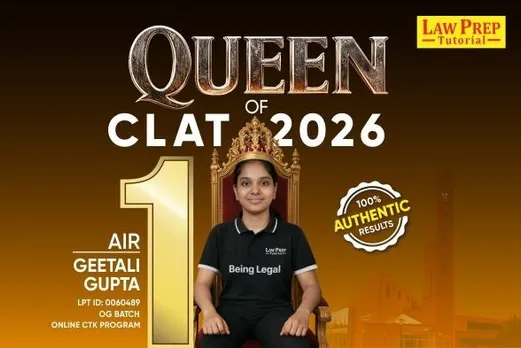 Law Prep Tutorial CLAT 2026 toppers including AIR 1 Geetali Gupta and other Top 100 rankers celebrating results