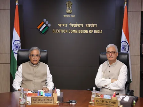 CEC Gyanesh Kumar and Election Commissioner Vivek Joshi (Photo/X@ECISVEEP)
