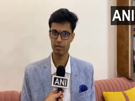 CA Final Rank 1 holder Ranjan Kabra (photo/ANI)