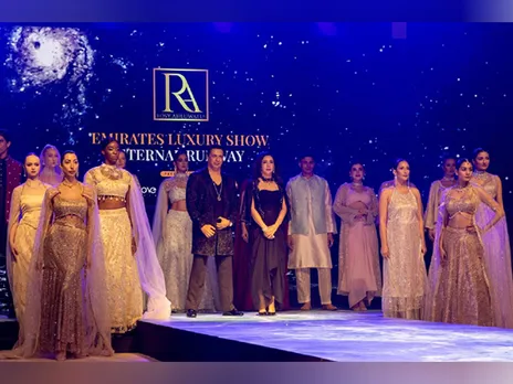 “A moment of glamour and grace as designer Ms. Rosy Ahluwalia confidently walks the ramp with the iconic Madhur Bhandarkar, embodying the spirit of elegance and creativity in fashion."