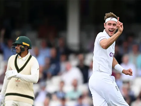 Usman Khawaja and Stuart Broad (Photo: ICC)