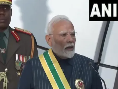 Prime Minister Narendra Modi in Namibia (Photo/ANI)