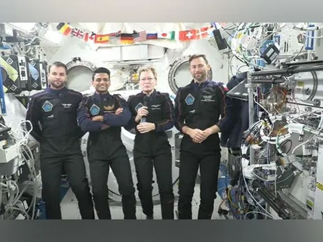Members of Axiom-4 space mission (Photo/ Axiom Space YouTube)