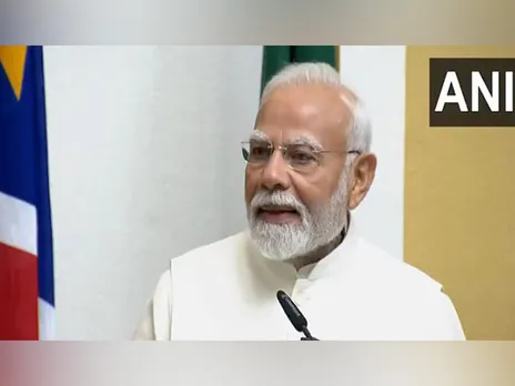 PM Modi addressing Namibian parliament (Photo/ ANI DD)