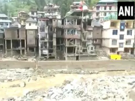 Visuals from Thunag, Himachal Pradesh, Mandi where rain caused havoc (File Photo/ANI)