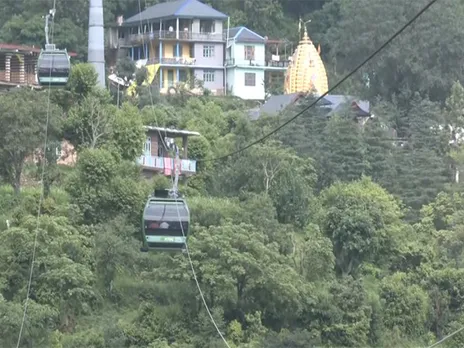 Ropeway becomes lifeline for flood-hit valley in Mandi (Photo/ANI)