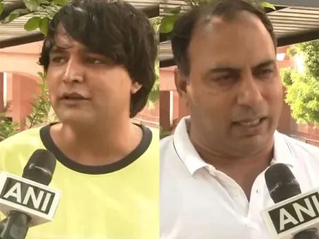 Bharat S Shrinate, Amit Jani (Image source/ANI)