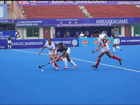 A visual of Hockey Mizoram vs Hockey Punjab. (Photo- HI Media)
