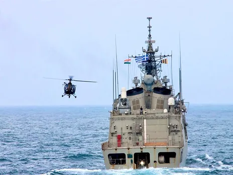 India, Greece conduct Passing Exercise (Photo/ X@indiannavy)