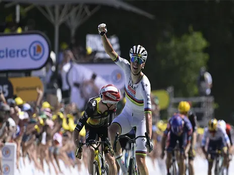 Tadej Pogacar of UAE Team Emirates-XRG during Stage 7 (Image: Cycling World Tour)