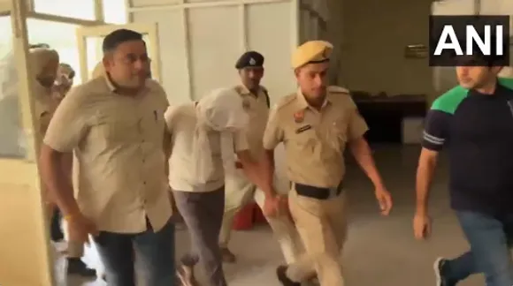 Father of Radhika Yadav, Deepak Yadav being produced before Gurugram court (Photo/ANI)