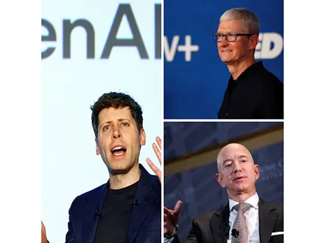 OpenAI CEO Sam Altman, Apple CEO Tim Cook, founder of Amazon Jeff Bezos (Image/Reuters)