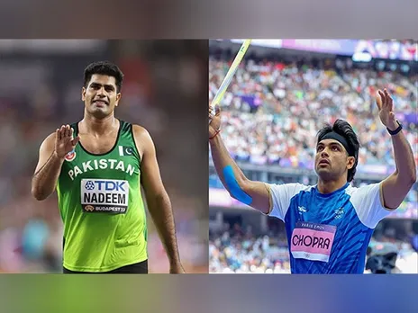 Arshad Nadeem (L) and Neeraj Chopra (R) (Photo: X/ANI)
