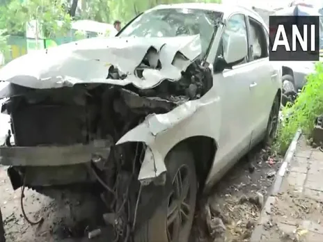 Photo of Audi Car involved in the accident (Photo/ANI)