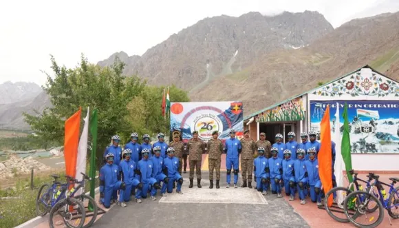 Indian Army's mountain terrain bicycle expedition concludes in Ladakh (Photo: Indian Army)