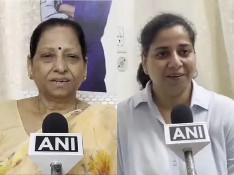 Shubhanshu Shukla's mother, Asha Shukla and sister Shuchi Mishra (Photo/ANI)