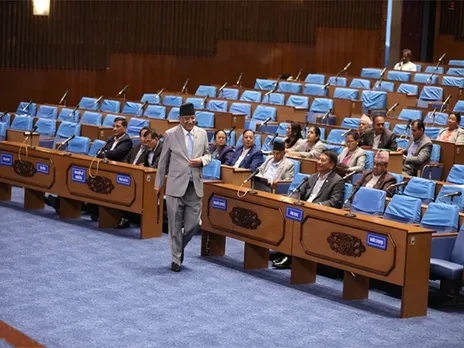 Nepal opposition leader Pushpa Kamal Dahal 'Prachanda' offers support for constitution amendment to ensure inclusion and justice (Image credit: Parliament Secretariat)