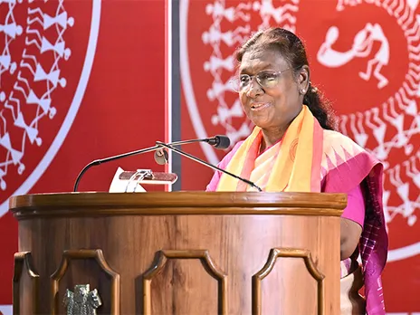 President Droupadi Murmu addresses the fifth convocation of AIIMS Bhubaneswar (Photo/ President's Secretariat)