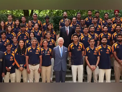 India men's and women's team with King CharlesIII (Photo: ANI)