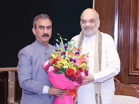 Himachal CM Sukhvinder Sukhu (left) and Union Home Minister Amit Shah (Photo/CMO)
