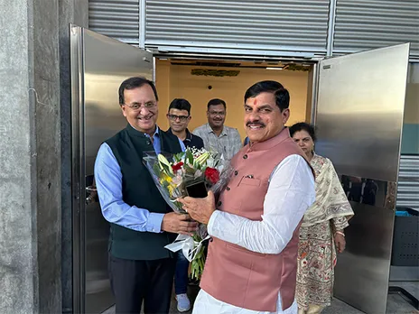 MP CM Mohan Yadav arrives in Madrid (Photo/X@IndiainSpain)