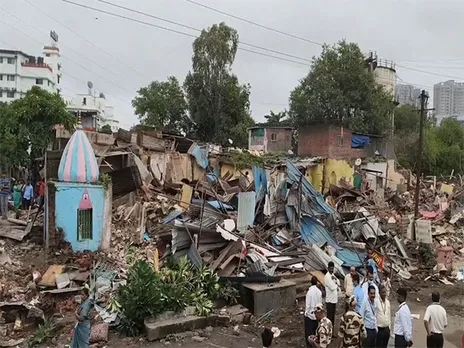 Demolition drive in Pimpri-Chinchwad (Photo/ANI)