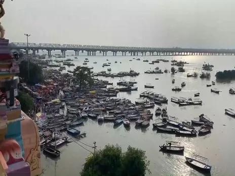 Water level goes up in Ganga and Yamuna in Prayagraj (Photo/ANI)