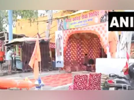 Kanwariyas express satisfaction with arrangements made by administration in Ghaziabad (Photo/ANI)