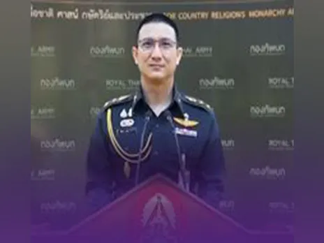 Screengrab of press briefing by Thailand's Department of Information (Photo credit/@NBTWORLDNews)