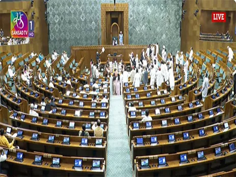 Visuals from the Lok Sabha (Photo: SansadTV)