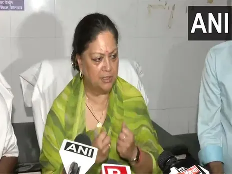 Former Rajasthan Chief Minister and senior BJP leader Vasundhara Raje (Photo/ANI)