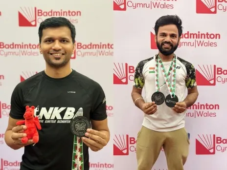 Indian para-badminton players Sukant Kadam and Krishna Nagar (Photo: PCI)