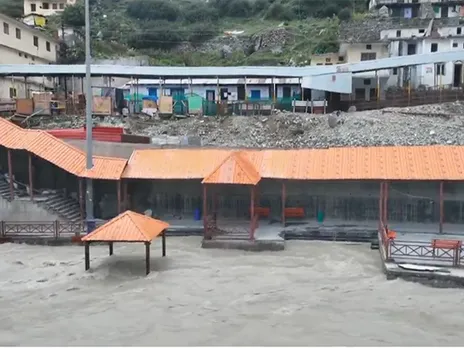 Visuals from Alkananda River (Photo/ANI)