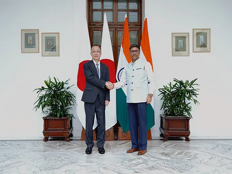 Foreign Secretary Vikram Misri meets his Japanese counterpart Takehiro Funakoshi in Delhi (Photo/@MEAIndia)