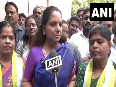 BRS MLC K Kavitha (Photo: ANI)