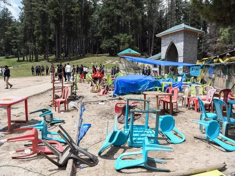 A view of the Pahalgam terrorist attack site that took place on April 22 (Image/ANI)