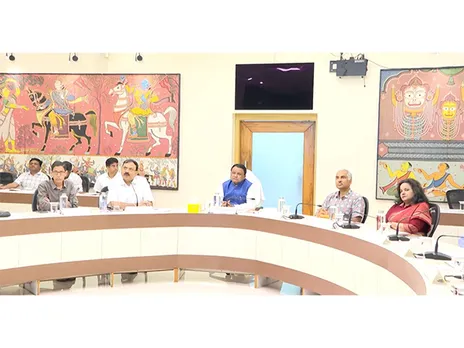 Odisha CM Mohan Charan Majhi chaired a high-level meeting (Photo/ANI)