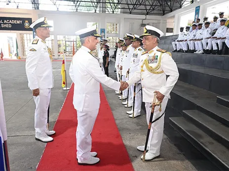 ice Admiral Manish Chadha takes over as Commandant of Indian Naval Academy (Photo Source: PRO INA)