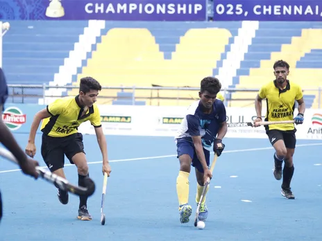 Haryana team. (Photo: Hockey India)