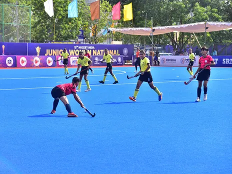 Players in action (Photo: Hockey India)