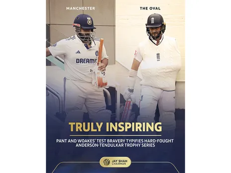 Rishabh and Woakes put their bodies on the line for the sake of their teams during two final Tests. (Photo: Jay Shah X)