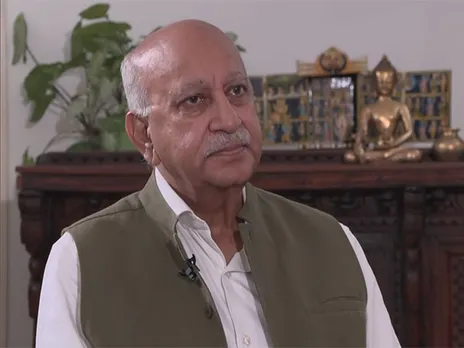 Former MoS for External Affairs, MJ Akbar (Image/ANI)