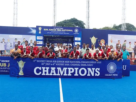Hockey Punjab win celebration (Photo: Hockey India)